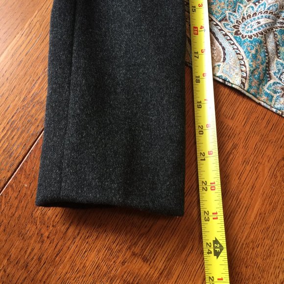 Eddie Bauer Angora Rabbit Hair Wool Blend Blazer Petite Tailored Jacket Charcoal - Picture 15 of 16